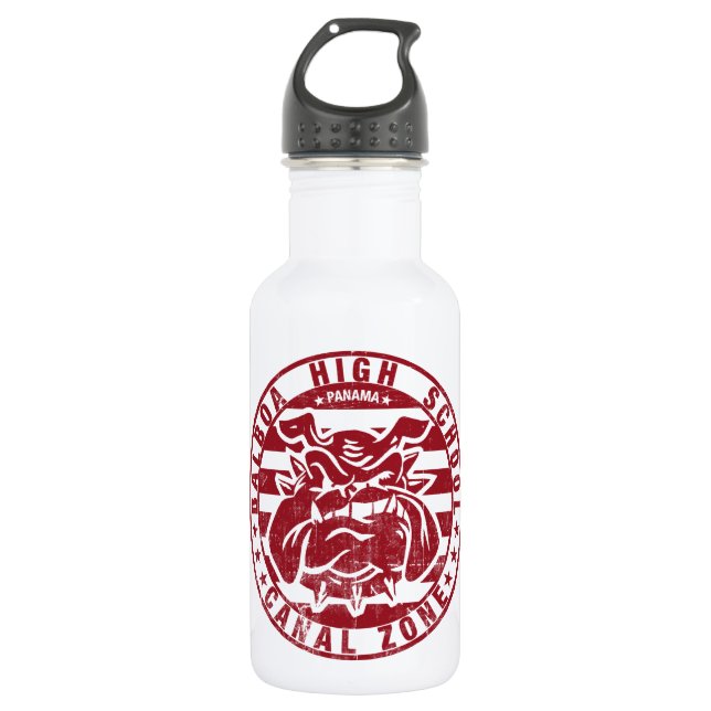 BHS Bulldogs (weathered - red) 532 Ml Water Bottle (Front)