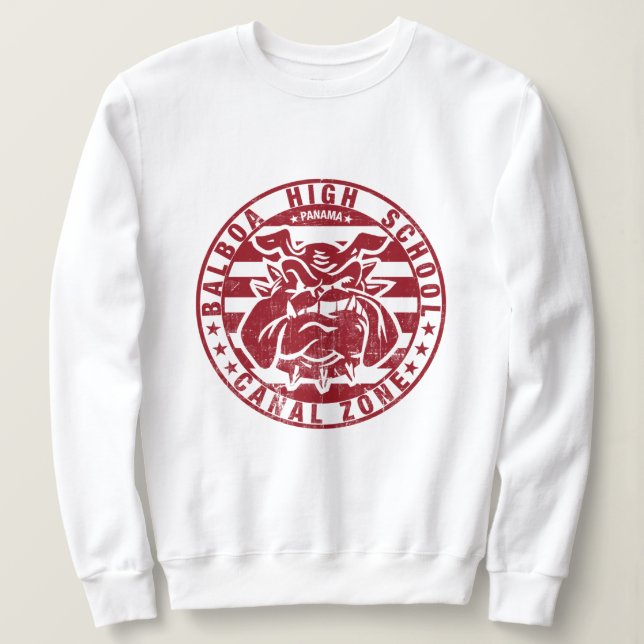 BHS Bulldogs (weathered - red) Sweatshirt (Design Front)
