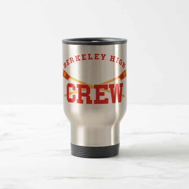 BHS Crew - Thermal Mug, Retro Logo Travel Mug (Center)