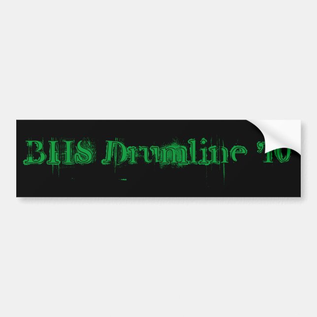 BHS Drumline '10 Bumper Sticker (Front)