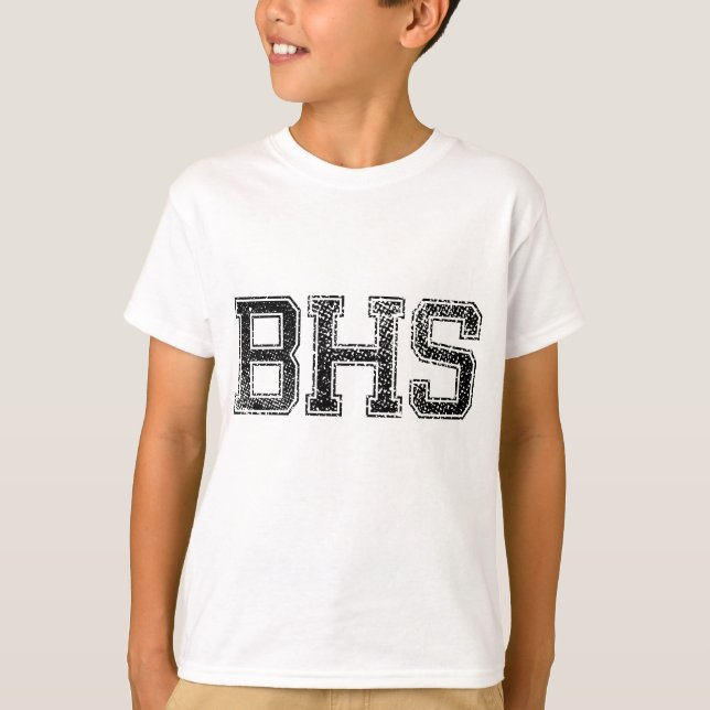BHS High School - Vintage, Distressed T-Shirt (Front)