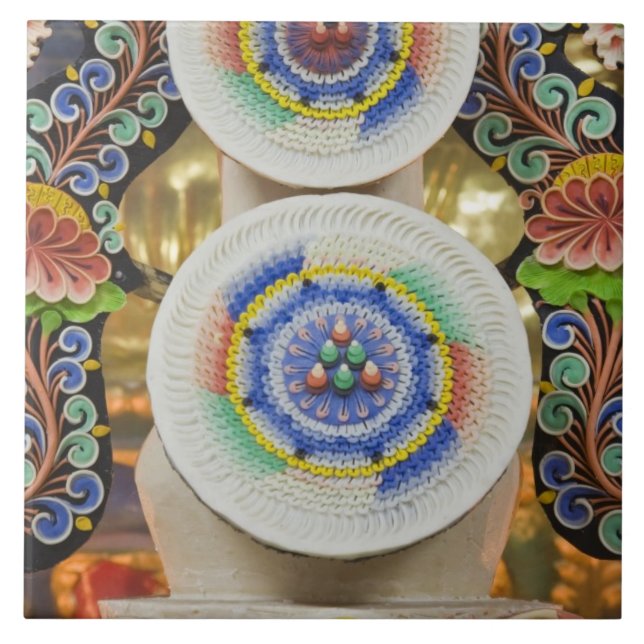 Bhutan. Ceremonial cakes made by monks adorn the Tile (Front)