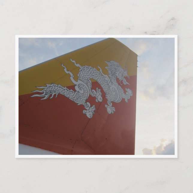 bhutan dragon tail postcard (Front)