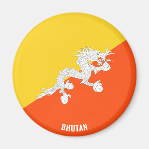 Bhutan Flag Charming Patriotic Magnet