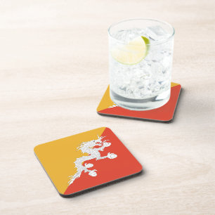 Bhutan Flag Coaster