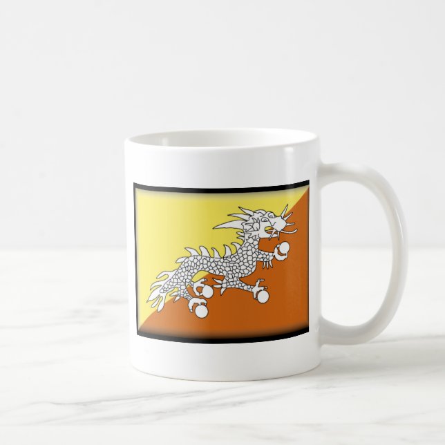 Bhutan Flag Coffee Mug (Right)
