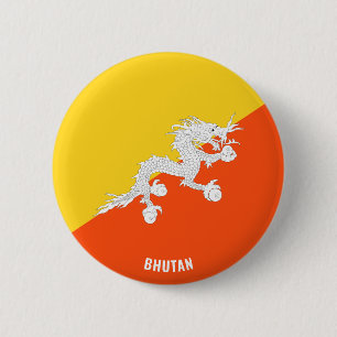 Bhutan Flag Cute Patriotic 6 Cm Round Badge