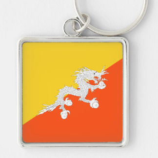 Bhutan flag key ring