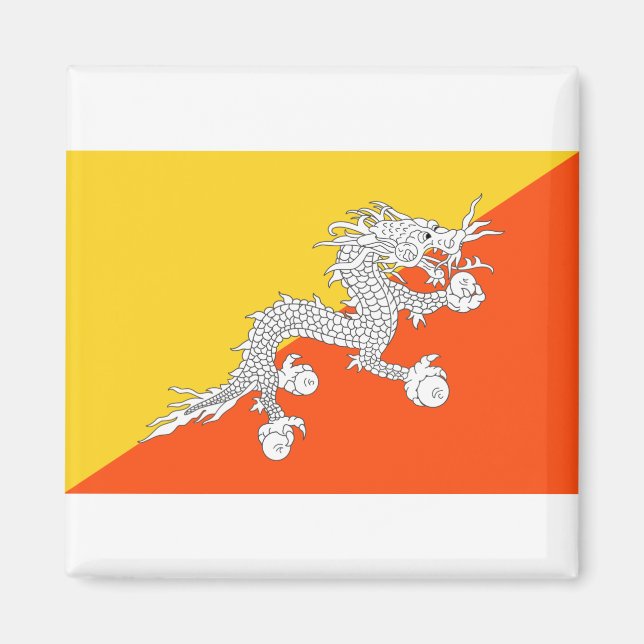 Bhutan Flag Magnet (Front)