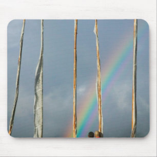 Bhutan, Gangtey village, Rainbow over two Mouse Pad