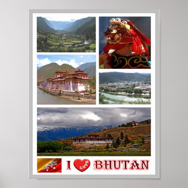 Bhutan - I Love - Poster (Front)
