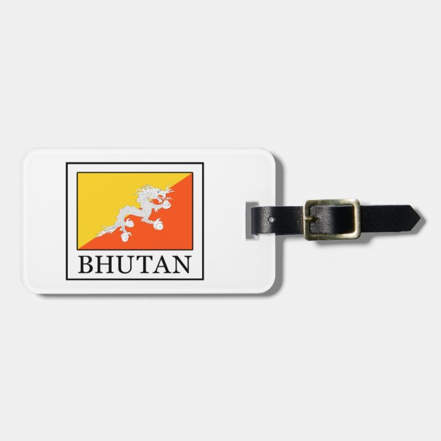 Bhutan Luggage Tag (Front Horizontal)