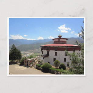bhutan museum view postcard