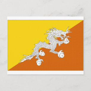 Bhutan National Flag Postcard