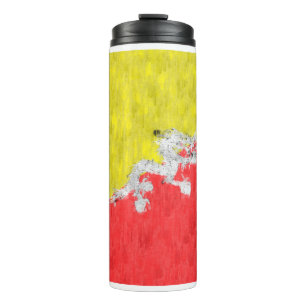 Bhutan Oil Painting Drawing Thermal Tumbler