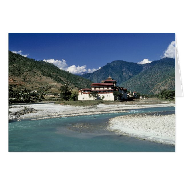 Bhutan, Punaka. The Mo Chhu River flows past (Front Horizontal)