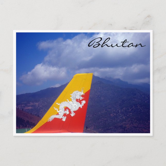 bhutan tail flag postcard (Front)