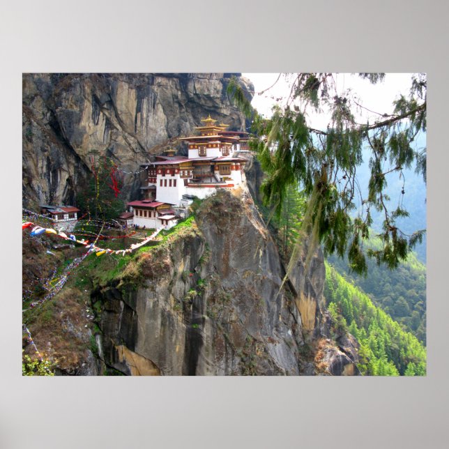 Bhutan Taktsang Monastery Temple - Tiger's Nest Poster (Front)