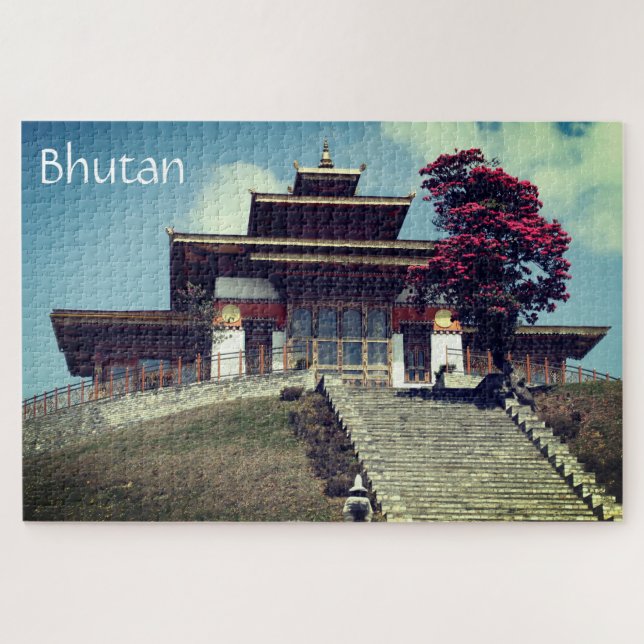 bhutan temple jigsaw puzzle (Horizontal)