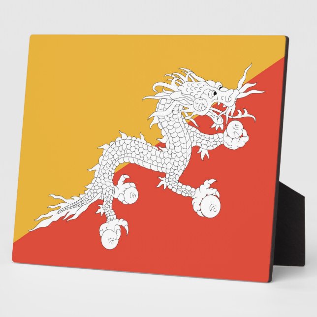 Bhutanese Flag Plaque (Side)
