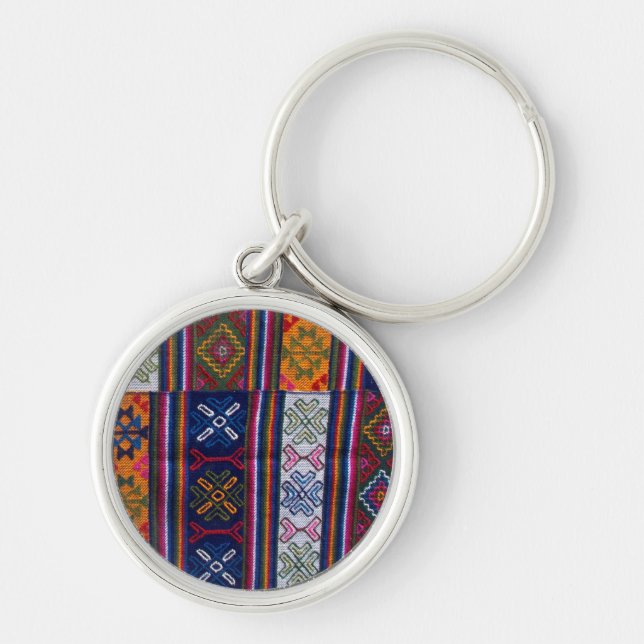 Bhutanese Textile Key Ring (Front)