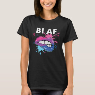 Bi AF Bisexual Rainbow Pride March Bisexuality LGB T-Shirt