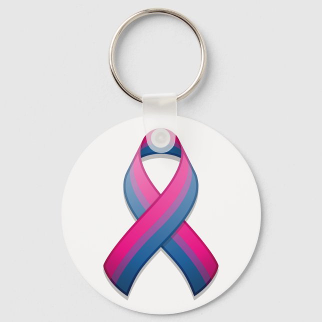 Bi Awareness Ribbon Keychain (Front)