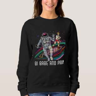 Bi Babe And Proud Bisexual Rainbow Pride Bisexuali Sweatshirt