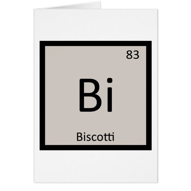 Bi - Biscotti Cookie Chemistry Periodic Table (Front)