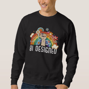 Bi Designed Bisexual Rainbow Pride March Bisexuali Sweatshirt