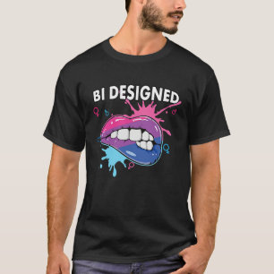 Bi Designed Bisexual Rainbow Pride March Bisexuali T-Shirt