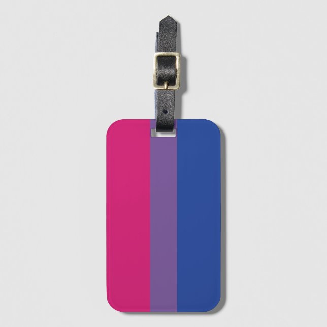 Bi Flag Luggage Tag (Front Vertical)