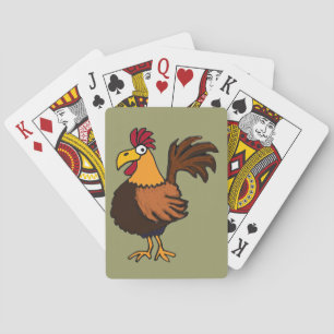 BI- Funky Rooster Playing Cards