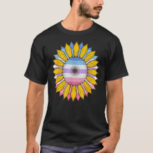 Bi Gender Flag Sunflower Gay Pride Equality Lgbt B T-Shirt