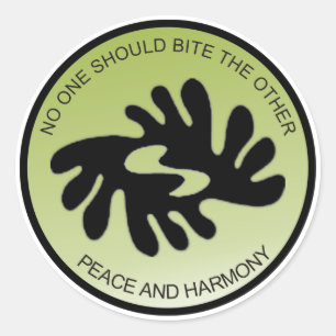 BI NKA BI PEACE AND HARMONY Sticker