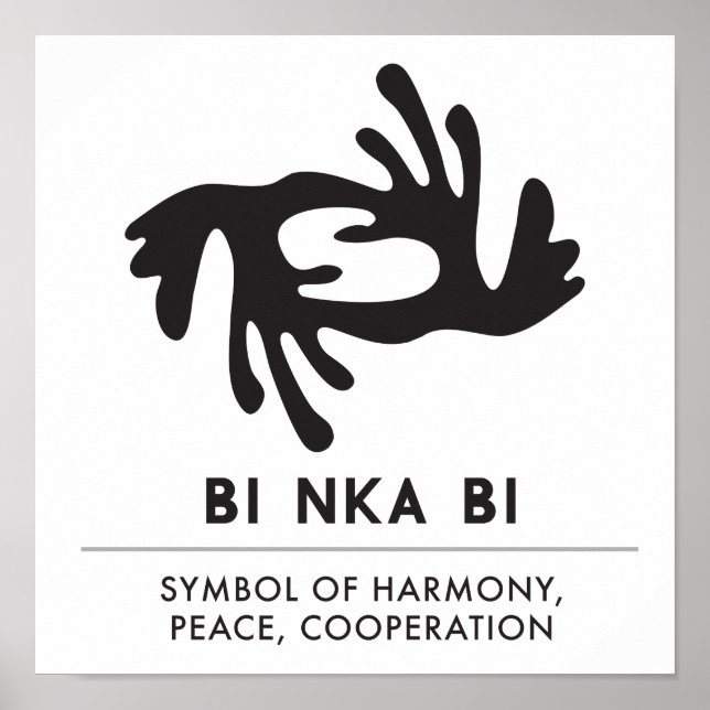 BI NKA BI | Symbol of Harmony, Peace, Cooperation Poster (Front)