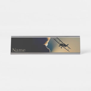 Bi Plane Desk Name Plate