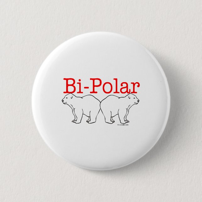 Bi-Polar 6 Cm Round Badge (Front)