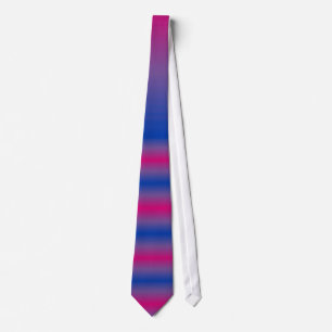 Bi Pride Colours Basic Soft Style Horizontal Tie