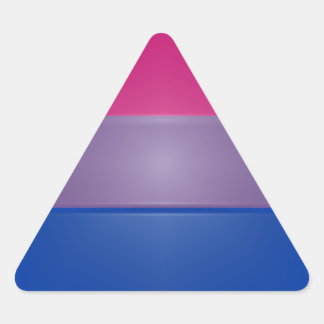 Bi Pride Colours Highlight Triangle Sticker