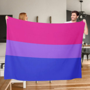 Bi Pride Cosy Fleece Blanket