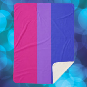 Bi Pride Cosy Sherpa Blanket