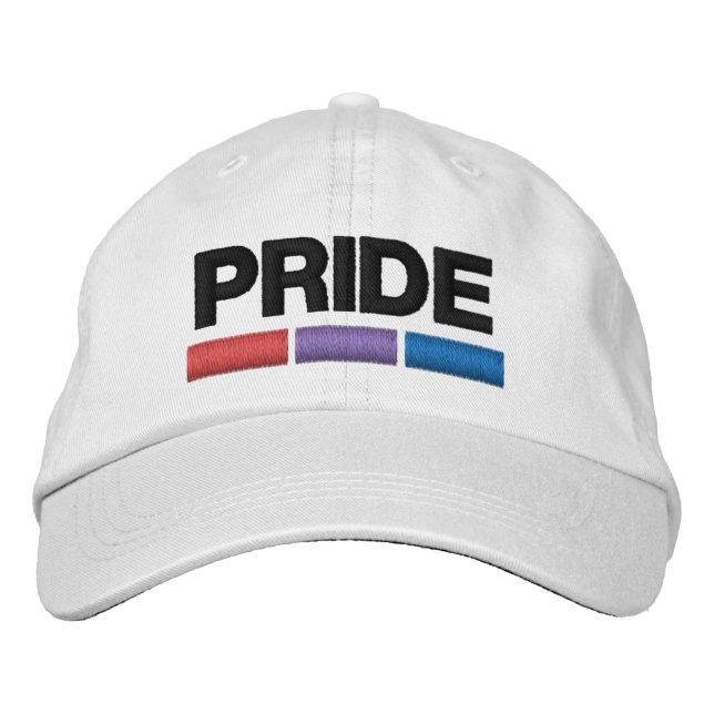 Bi Pride Embroidered Hat (Front)