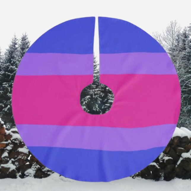 Bi Pride Festive Brushed Polyester Tree Skirt (Creator Uploaded)