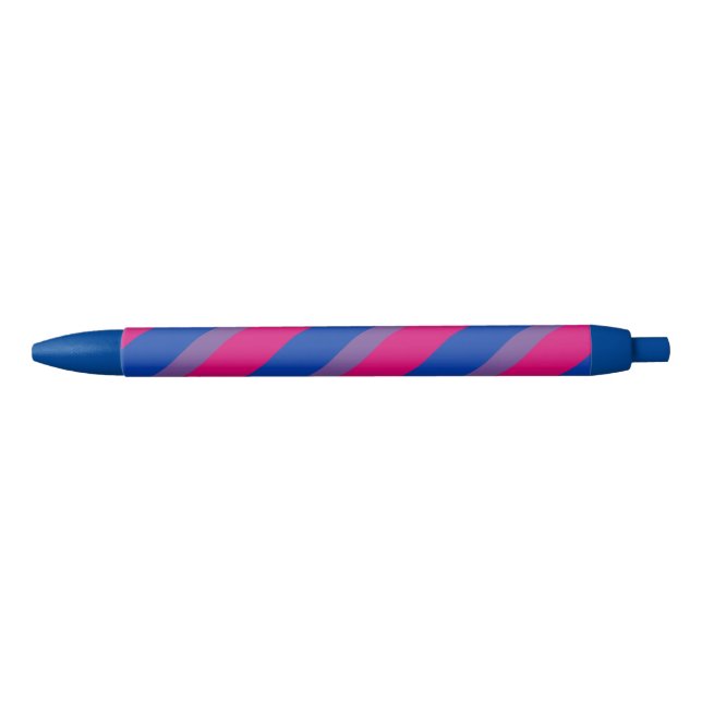 Bi Pride Flag Black Ink Pen (Front)