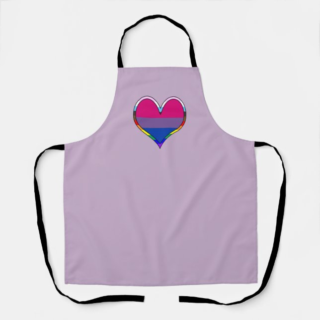 Bi Pride Heart Apron (Front)