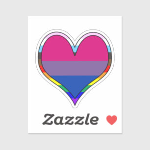 Bi Pride Heart Sticker
