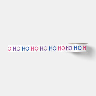 Bi Pride Ho Ho Ho Ribbon Satin Ribbon