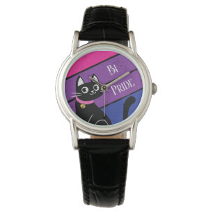 Bi Pride Personalized Kitty Watch