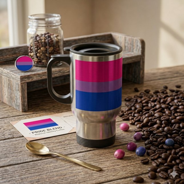 Bi Proud & Bold Travel Mug (Creator Uploaded)